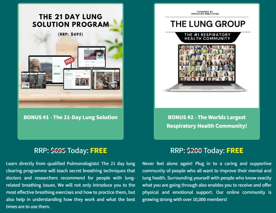 lung trust Supplement bonuses
